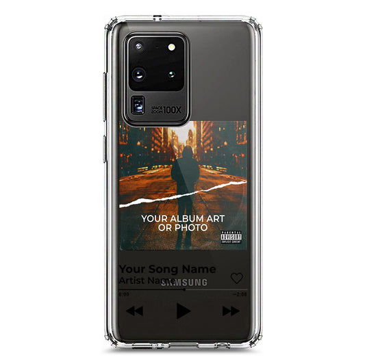 Samsung Galaxy S20 Ultra Cover - Personalised Album Art Series - Clear Phone Case - Soft Silicon Borders