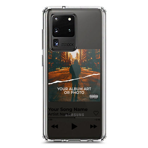 Samsung Galaxy S20 Ultra Cover - Personalised Album Art Series - Clear Phone Case - Soft Silicon Borders