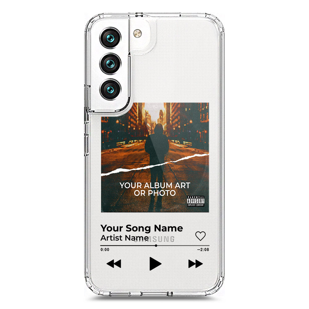 Samsung Galaxy S22 5G Cover - Personalised Album Art Series - Clear Phone Case - Soft Silicon Borders