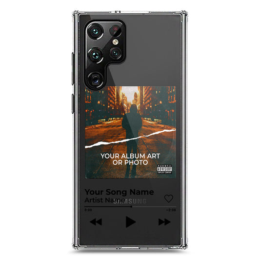 Samsung Galaxy S22 Ultra 5G Cover - Personalised Album Art Series - Clear Phone Case - Soft Silicon Borders