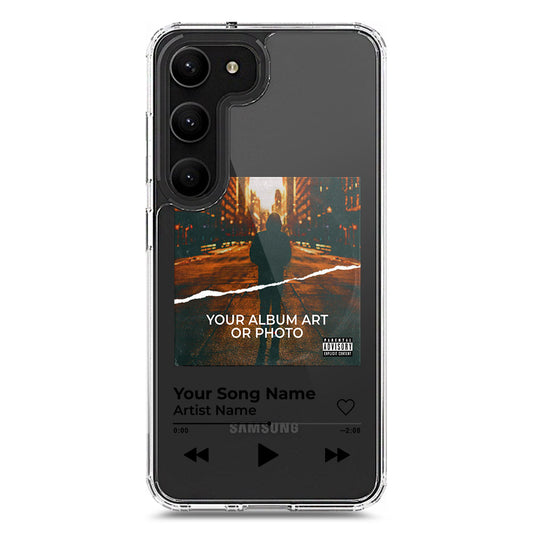 Samsung Galaxy S23 Plus 5G Cover - Personalised Album Art Series - Clear Phone Case - Soft Silicon Borders