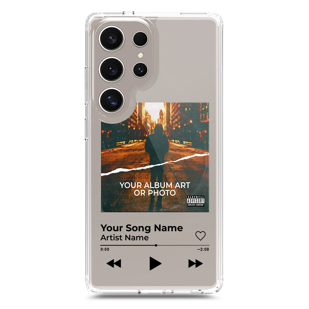 Samsung Galaxy S23 Ultra 5G Cover - Personalised Album Art Series - Clear Phone Case - Soft Silicon Borders