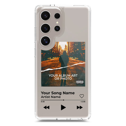Samsung Galaxy S23 Ultra 5G Cover - Personalised Album Art Series - Clear Phone Case - Soft Silicon Borders