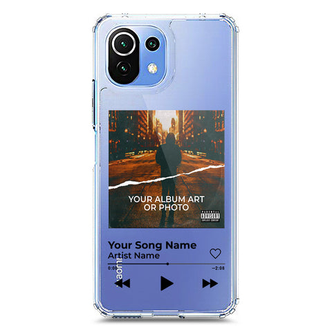 Xiaomi Mi 11 Lite Cover - Personalised Album Art Series - Clear Phone Case - Soft Silicon Borders