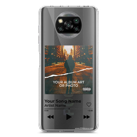 Xiaomi Poco X3 Cover - Personalised Album Art Series - Clear Phone Case - Soft Silicon Borders