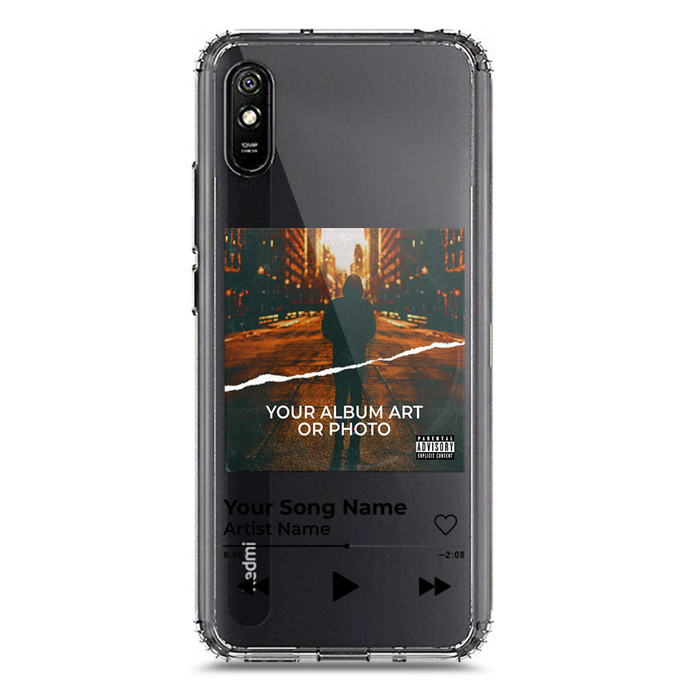 Xiaomi Redmi 9i Cover - Personalised Album Art Series - Clear Phone Case - Soft Silicon Borders