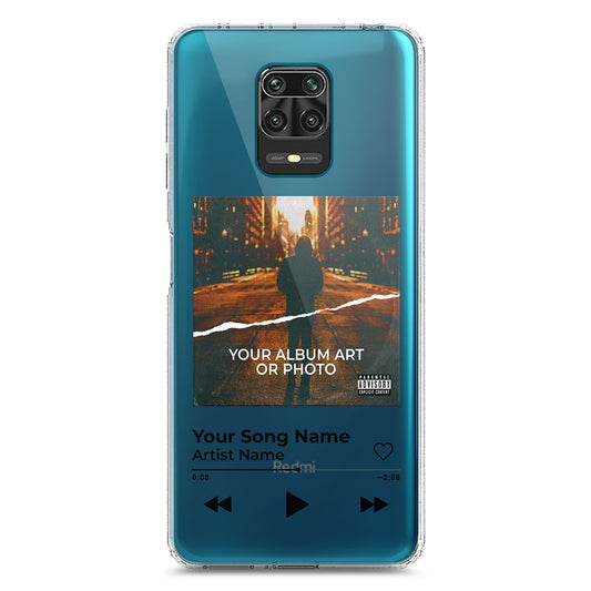 Xiaomi Redmi Note 9S Cover - Personalised Album Art Series - Clear Phone Case - Soft Silicon Borders