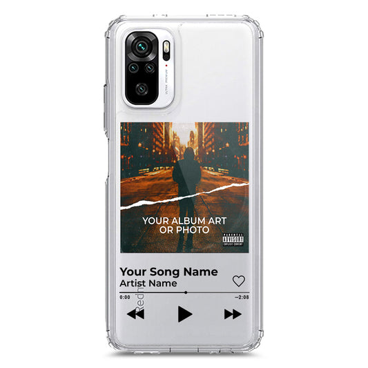 Xiaomi Redmi Note 10S Cover - Personalised Album Art Series - Clear Phone Case - Soft Silicon Borders