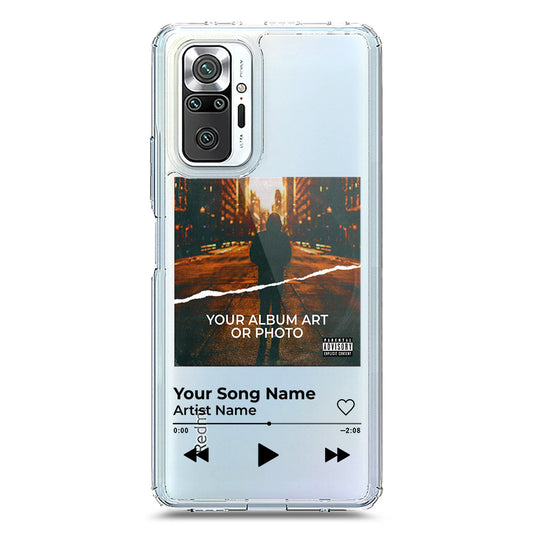 Xiaomi Redmi Note 10 Pro Max Cover - Personalised Album Art Series - Clear Phone Case - Soft Silicon Borders