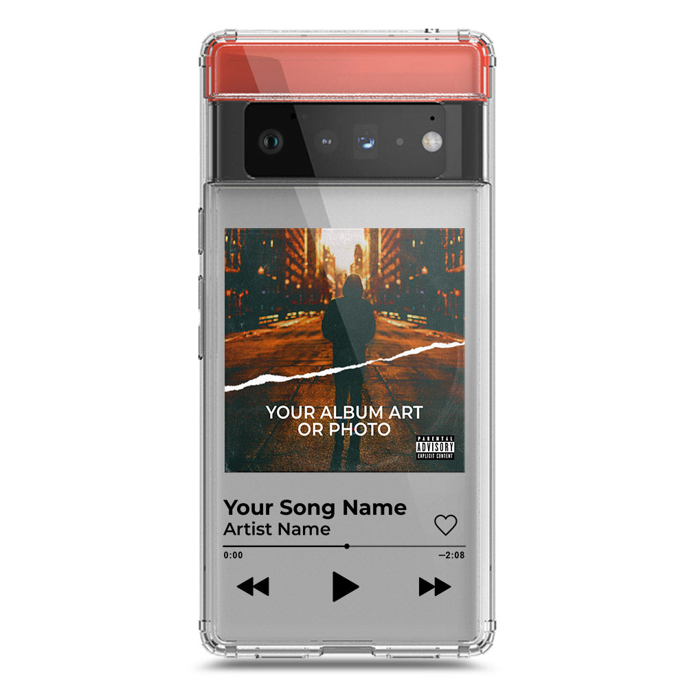 Google Pixel 6 Pro Cover - Personalised Album Art Series - Clear Phone Case - Soft Silicon Borders