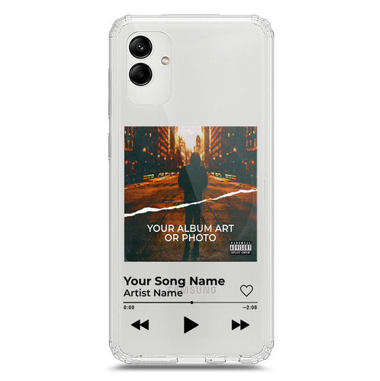 Samsung Galaxy M02s Cover - Personalised Album Art Series - Clear Phone Case - Soft Silicon Borders