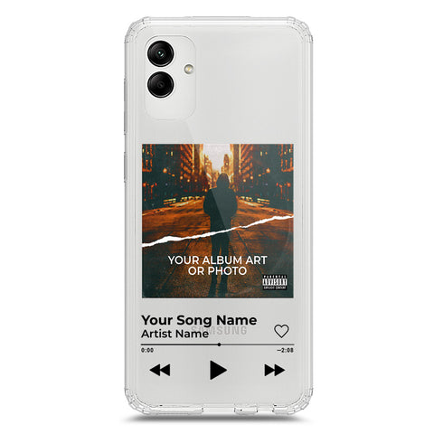 Samsung Galaxy A02s Cover - Personalised Album Art Series - Clear Phone Case - Soft Silicon Borders