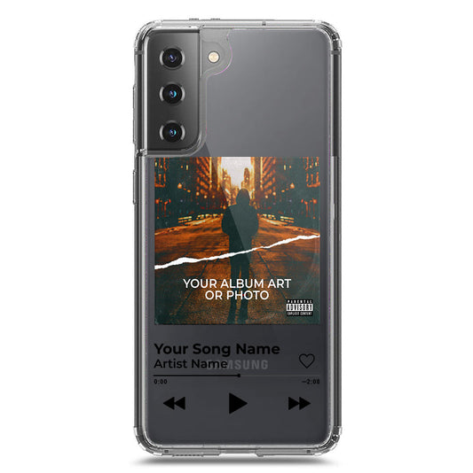 Samsung Galaxy S21 Plus 5G Cover - Personalised Album Art Series - Clear Phone Case - Soft Silicon Borders