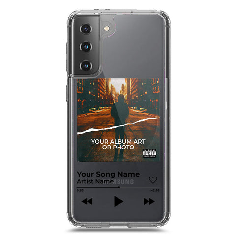 Samsung Galaxy S21 Plus 5G Cover - Personalised Album Art Series - Clear Phone Case - Soft Silicon Borders