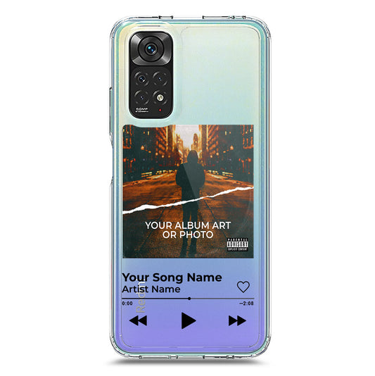 Xiaomi Redmi Note 11 Cover - Personalised Album Art Series - Clear Phone Case - Soft Silicon Borders