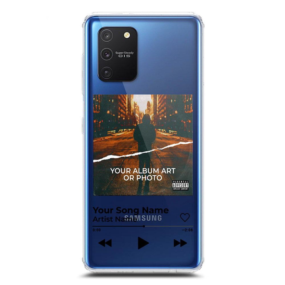 Samsung Galaxy A91 Cover - Personalised Album Art Series - Clear Phone Case - Soft Silicon Borders