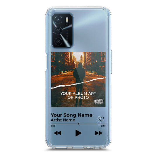 Oppo A16 Cover - Personalised Album Art Series - Clear Phone Case - Soft Silicon Borders