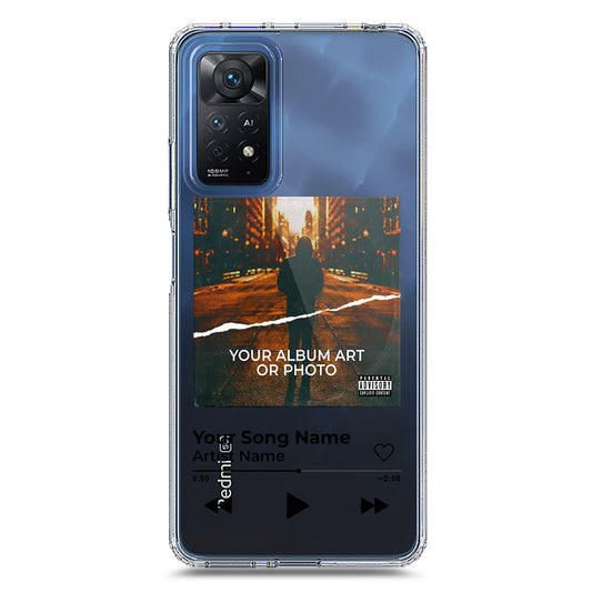 Xiaomi Redmi Note 11 pro Cover - Personalised Album Art Series - Clear Phone Case - Soft Silicon Borders