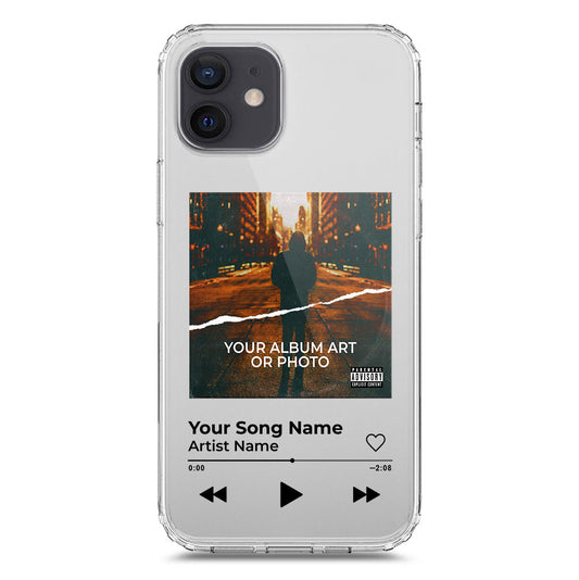 iPhone 12 Pro Cover - Personalised Album Art Series - Clear Phone Case - Soft Silicon Borders