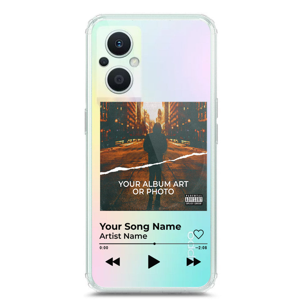 Oppo Reno 7 Lite Cover - Personalised Album Art Series - Clear Phone Case - Soft Silicon Borders