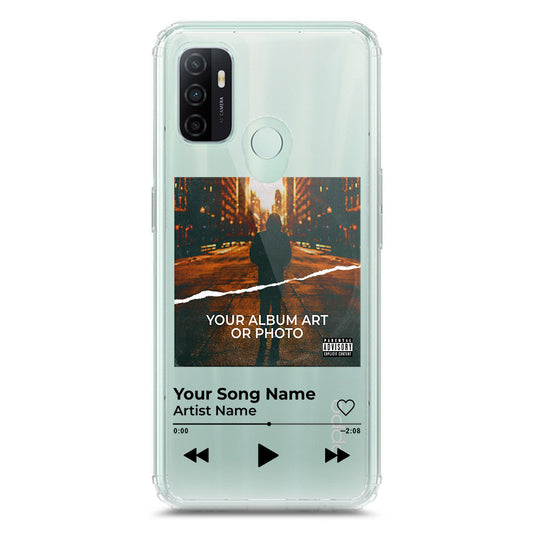 Oppo A53 Cover - Personalised Album Art Series - Clear Phone Case - Soft Silicon Borders