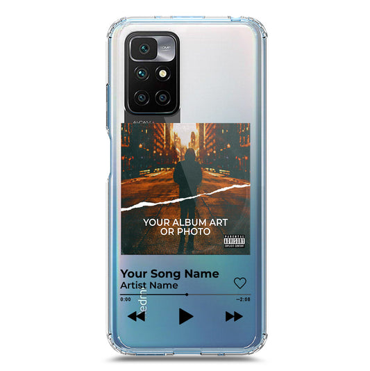 Xiaomi Redmi 10 Prime Cover - Personalised Album Art Series - Clear Phone Case - Soft Silicon Borders