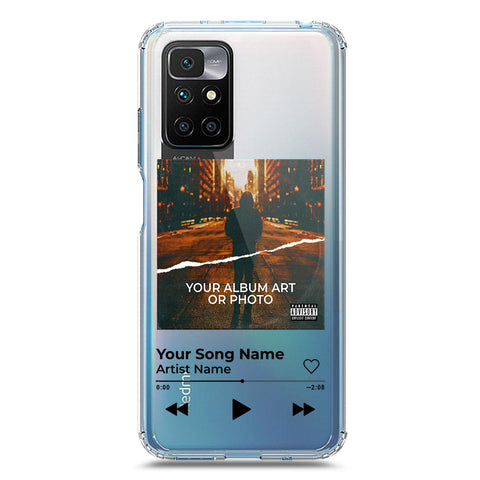 Xiaomi Redmi 10 Cover - Personalised Album Art Series - Clear Phone Case - Soft Silicon Borders