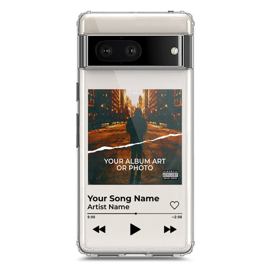 Google Pixel 7 Cover - Personalised Album Art Series - Clear Phone Case - Soft Silicon Borders