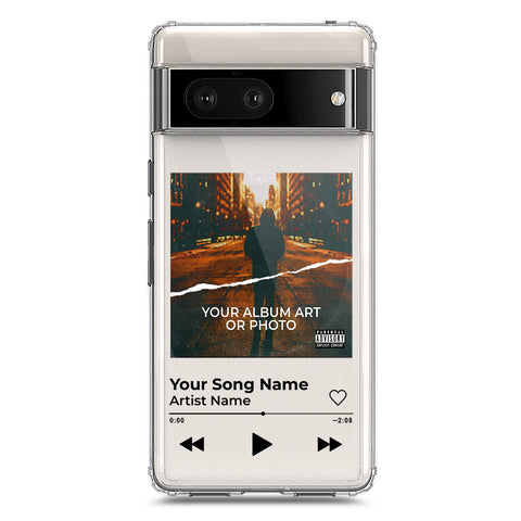 Google Pixel 7 Cover - Personalised Album Art Series - Clear Phone Case - Soft Silicon Borders