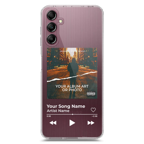 Samsung Galaxy A14 Cover - Personalised Album Art Series - Clear Phone Case - Soft Silicon Borders