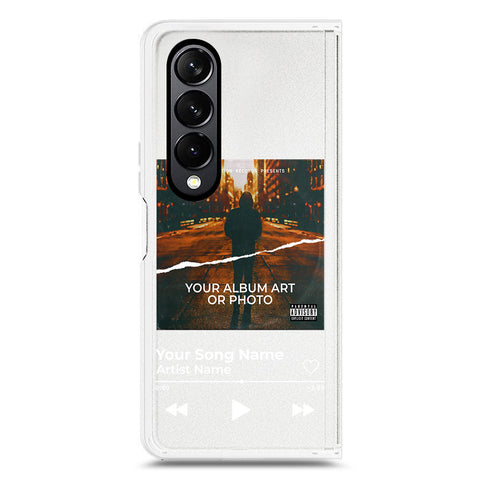 Samsung Galaxy Z Fold 4 5G Cover - Personalised Album Art Series - Clear Phone Case - Soft Silicon Borders