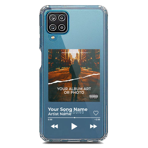 Samsung Galaxy A12 Cover - Personalised Album Art Series - Clear Phone Case - Soft Silicon Borders