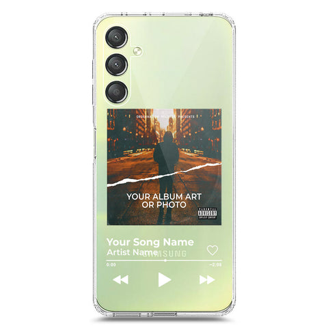 Samsung Galaxy A25 5G Cover - Personalised Album Art Series - Clear Phone Case - Soft Silicon Borders