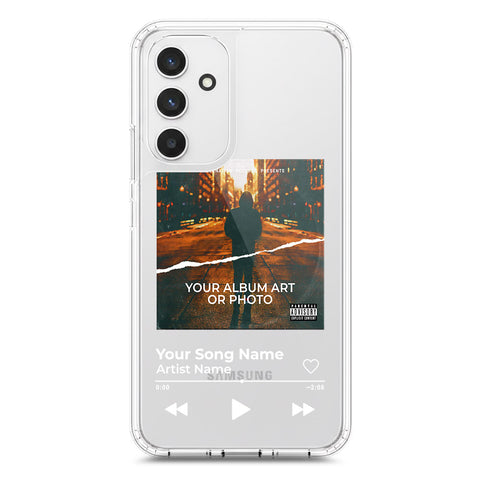 Samsung Galaxy A54 Cover - Personalised Album Art Series - Clear Phone Case - Soft Silicon Borders