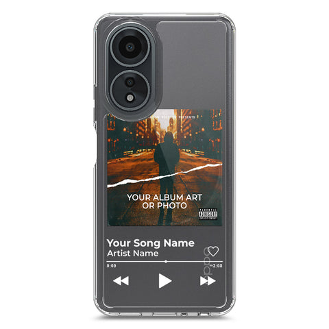 Oppo A58 4G Cover - Personalised Album Art Series - Clear Phone Case - Soft Silicon Borders
