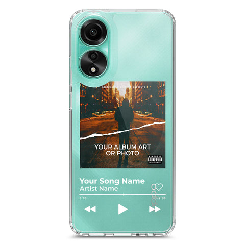 Oppo A78 4G Cover - Personalised Album Art Series - Clear Phone Case - Soft Silicon Borders