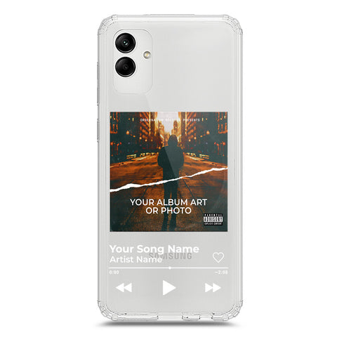 Samsung Galaxy A05 Cover - Personalised Album Art Series - Clear Phone Case - Soft Silicon Borders