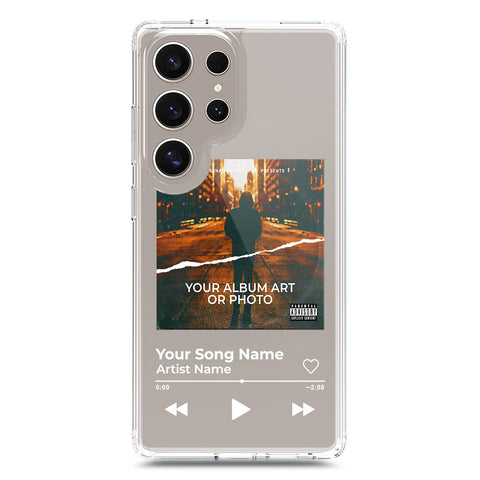Samsung Galaxy S24 Ultra Cover - Personalised Album Art Series - Clear Phone Case - Soft Silicon Borders
