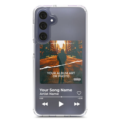 Samsung Galaxy A16 Cover - Personalised Album Art Series - Clear Phone Case - Soft Silicon Borders