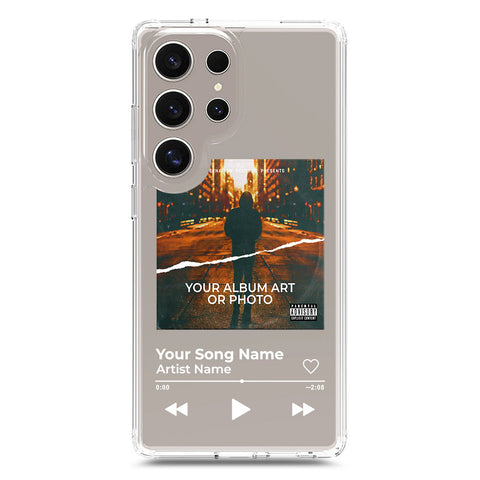 Samsung Galaxy S25 Ultra Cover - Personalised Album Art Series - Clear Phone Case - Soft Silicon Borders