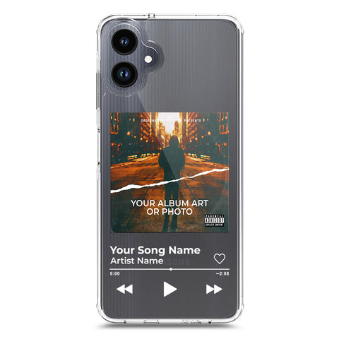Samsung Galaxy A06 Cover - Personalised Album Art Series - Clear Phone Case - Soft Silicon Borders