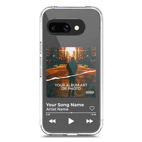 Google Pixel 9a Cover - Personalised Album Art Series - Clear Phone Case - Soft Silicon Borders