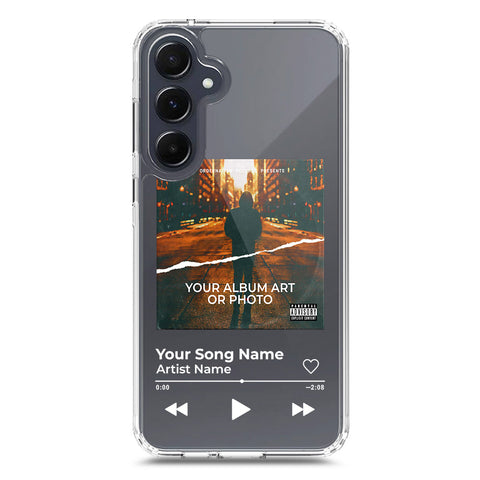 Samsung Galaxy A55 Cover - Personalised Album Art Series - Clear Phone Case - Soft Silicon Borders