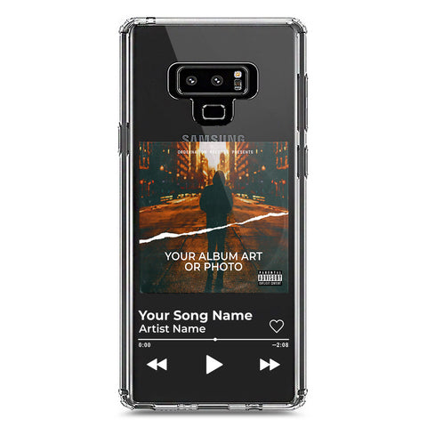 Samsung Galaxy Note 9 Cover - Personalised Album Art Series - Clear Phone Case - Soft Silicon Borders