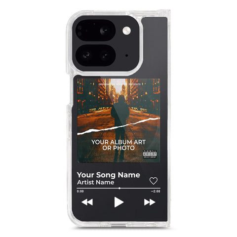 Google Pixel 9 Pro Fold Cover - Personalised Album Art Series - Clear Phone Case - Soft Silicon Borders