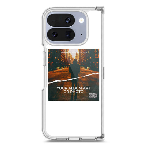 Google Pixel 10 Pro Fold Cover - Personalised Album Art Series - Clear Phone Case - Soft Silicon Borders