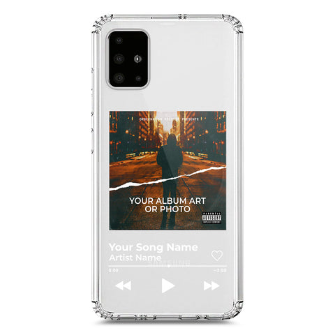Samsung Galaxy A51 Cover - Personalised Album Art Series - Clear Phone Case - Soft Silicon Borders