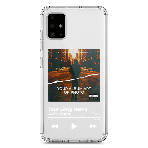 Samsung Galaxy A71 Cover - Personalised Album Art Series - Clear Phone Case - Soft Silicon Borders