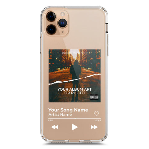 iPhone 11 Pro Max Cover - Personalised Album Art Series - Clear Phone Case - Soft Silicon Borders