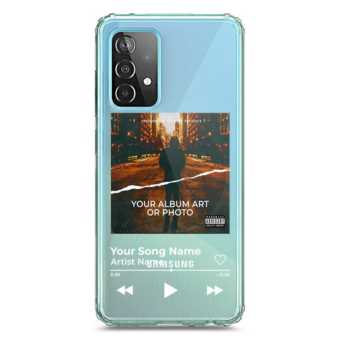 Samsung Galaxy A72 Cover - Personalised Album Art Series - Clear Phone Case - Soft Silicon Borders